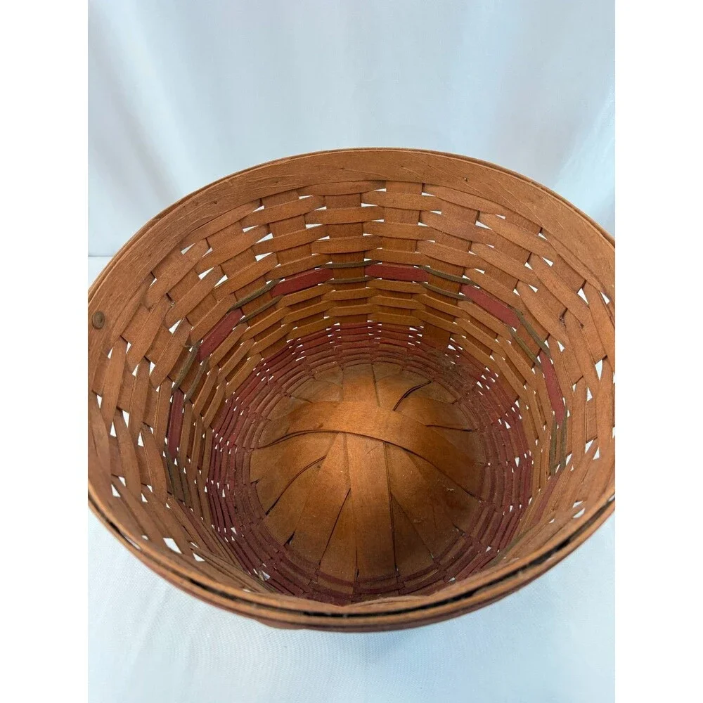 1989 Longaberger Holiday Hostess Large Fruit Basket Vintage 13